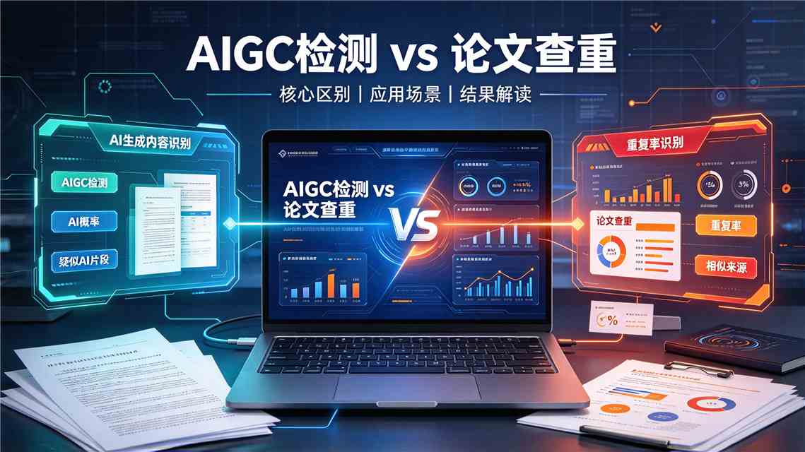 AIGC率与重复率有什么区别？一文看懂两项检测指标