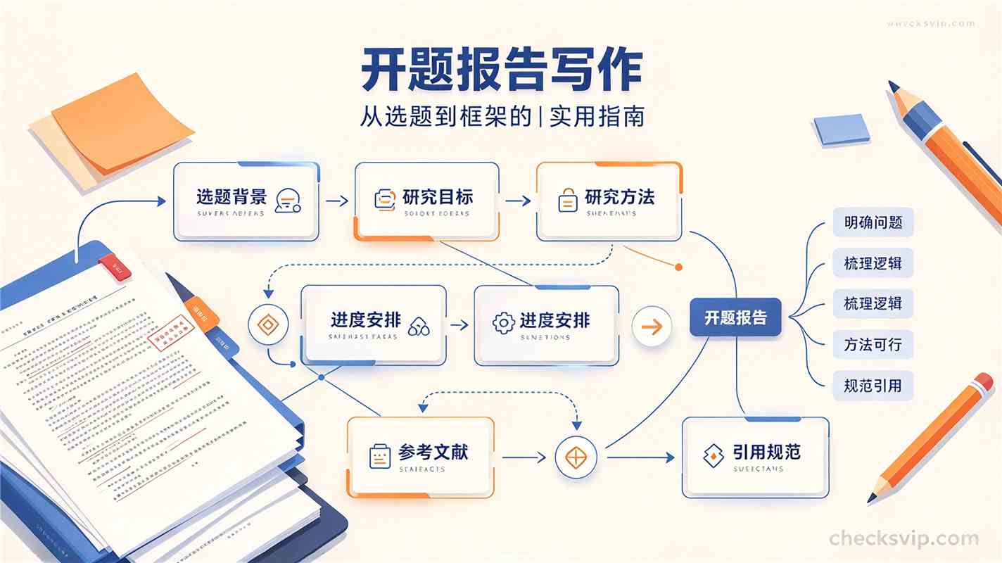 开题报告怎么写?结构框架、常见问题与查重注意点