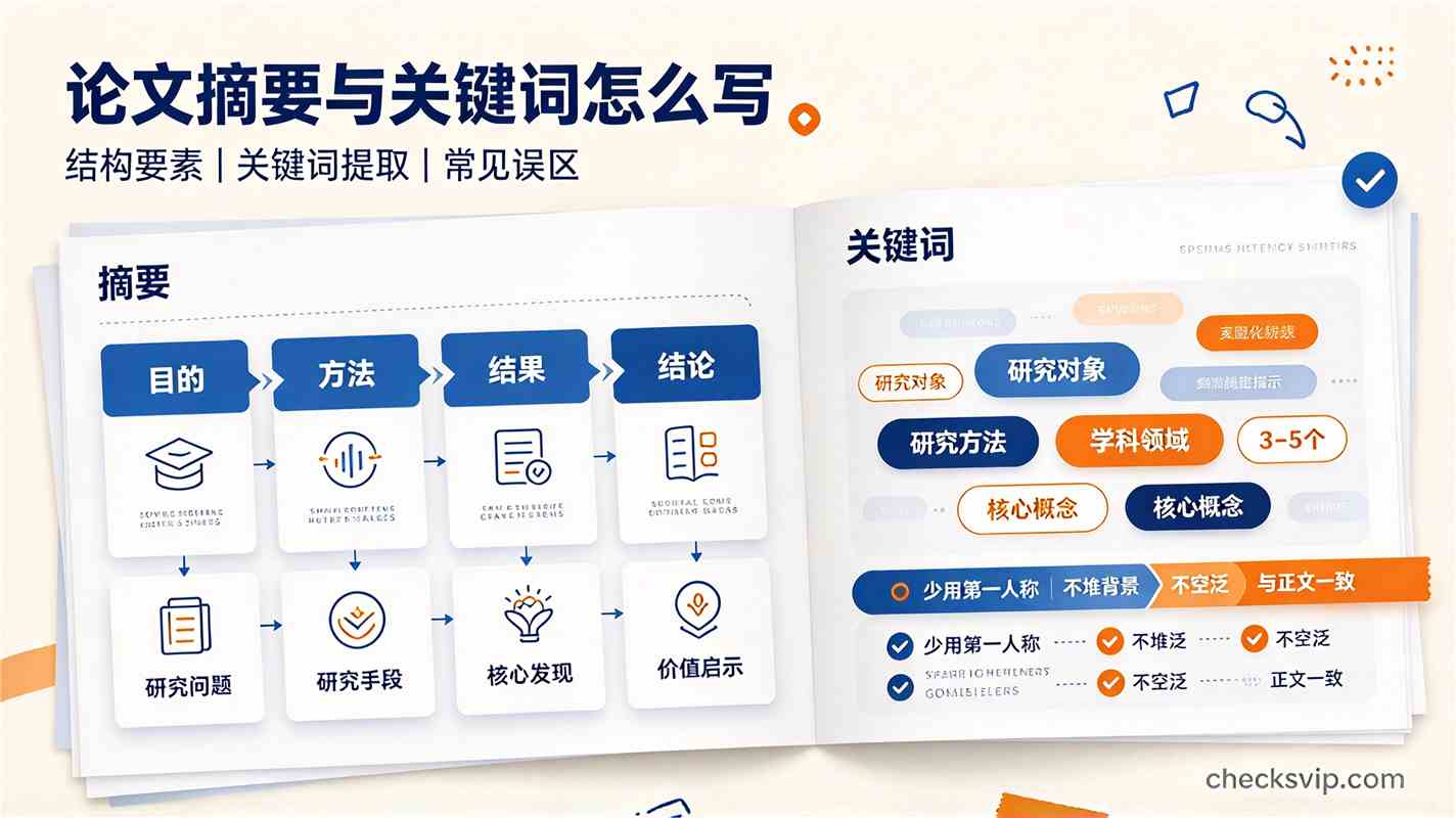 论文摘要与关键词怎么写:结构、方法与常见误区