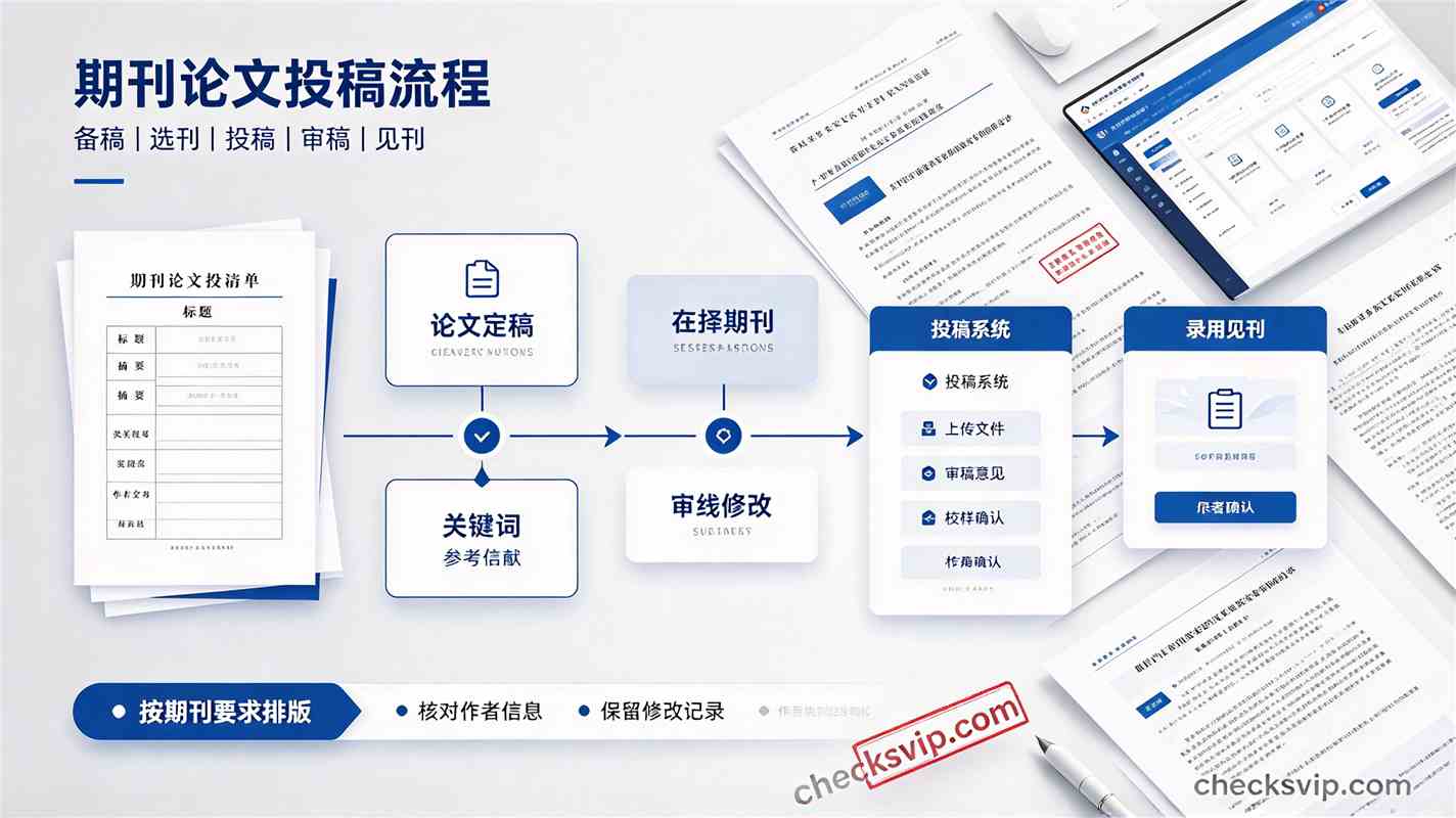 期刊论文投稿流程详解：选刊、格式、查重与返修